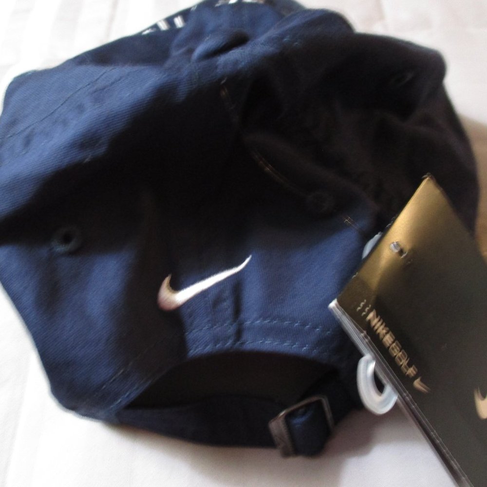 Nike Golf Adult Unisex Dri-Fit Baseball Hat Adjustable Forethought Navy NWT - Picture 2 of 2